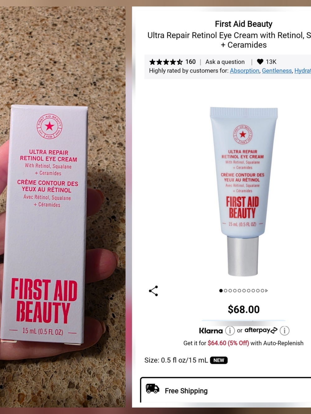 First Aid Beauty Ultra repair eye cream